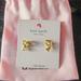 Kate Spade Jewelry | Kate Spade All Tied Up Pave Studs | Color: Gold | Size: Os