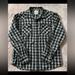 Levi's Shirts | Levi's Men's Long Sleeve Button Down Lightweight Plaid Shirt Size Large | Color: Black/White | Size: L