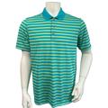 Adidas Shirts | Adidas Mens Polo Shirt Blue Green Striped Short Sleeve Collar L | Color: Blue/Green | Size: L