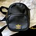 Adidas Accessories | Black And Gold Adidas Backpack Purse | Color: Black/Gold | Size: Os