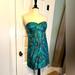 J. Crew Dresses | J Crew Teal Paisley Size 6 Mini Dress Formal | Color: Green | Size: 6