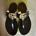 Gucci Shoes | Gucci Black Thong Sandal | Color: Black | Size: 8