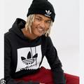 Adidas Accessories | Adidas 2 Pc Winter Knit Hats Mans/Woman’s Color Black And Grey | Color: Black/Gray | Size: Os