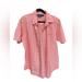 Ralph Lauren Shirts | Custom Fit Plaid Ralph Lauren Button Up Collared Short Sleeve Shirt Men’s Large | Color: Orange/White | Size: L