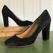 J. Crew Shoes | J Crew Olive Suede High Heels In Black | Color: Black/Cream | Size: 9.5