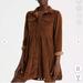 American Eagle Outfitters Dresses | American Eagle Baby Doll Button Down Cordery Dress | Color: Brown | Size: S