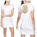 Athleta Dresses | Athleta Ivory Back Keyhole Short Sleeve Dress Nwot | Color: Cream | Size: M