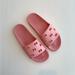 Gucci Shoes | Gucci Gg Logo Rubber Pool Slides Flat Sandals Pink Eu 39 | Color: Pink | Size: 9