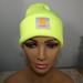 Carhartt Accessories | Last One In This Color!! Carhartt Adjustable Knit Cap Beanie Neon Yellow | Color: Green/Yellow | Size: Os