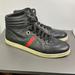 Gucci Shoes | Authentic Gucci Mens Hightop Sneakers Size 12 | Color: Black | Size: 12