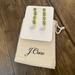 J. Crew Jewelry | J. Crew Coppa Crystal Pearl Earrings | Color: Green/White | Size: 2 1/2” Long