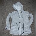 Levi's Jackets & Coats | Levi’s Chambray Striped Hooded Jacket Small | Color: Blue/White | Size: S