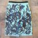 Anthropologie Skirts | Anthropologie Moulinette Soeurs Lace Fable Pencil Skirt Size 4 | Color: Black/Green | Size: 4