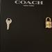 Coach Jewelry | Coach Gold And Silver Lock And Key Earrings. | Color: Gold/Silver | Size: Os