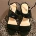 Nine West Shoes | Euc Nine West Black Wedges Size 8 | Color: Black | Size: 8