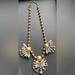 J. Crew Jewelry | J Crew Statement Necklace In Gold Tones With Rhinestone Accents | Color: Gold | Size: See Photos