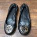 Tory Burch Shoes | Like New - Tory Burch Minnie Travel Ballet Flats Size 8 | Color: Black | Size: 8