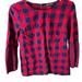 J. Crew Tops | J. Crew Shirt 2 Womens Mercantile Gingham Buffalo Flannel Plaid Bell Sleeve Top | Color: Blue/Red | Size: 2