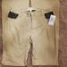 Michael Kors Pants & Jumpsuits | Michael Kors Womens Wide Leg Khaki Pants Faux Leather Pocket Accent Size 8 | Color: Tan | Size: 8