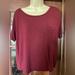 American Eagle Outfitters Tops | American Eagle Ladies Size Extra Small Burgundy Soft And Sexy Short Sleeve | Color: Red | Size: Xs