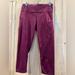 Athleta Pants & Jumpsuits | Athleta | Women's Purple/Burgundy Mesh Contender Capri Sz. Small Summer Wear | Color: Purple | Size: S
