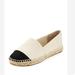 Tory Burch Shoes | Canvas Colorblock Espadrille Flat Shoes - Tory Burch - Dulce De Leche Size 9m | Color: Black | Size: 9