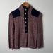 Tory Burch Sweaters | Burgundy Tweed Mock Neck Button Front Pullover Sweater | Tory Burch | Color: Black/Purple | Size: S