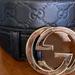 Gucci Accessories | Gucci Black Leather Embossed Belt | Color: Black | Size: 85/34