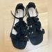 J. Crew Shoes | Jcrew Black Suede Tassel Sandals 7.5 | Color: Black | Size: 7.5