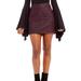 Free People Skirts | Moving Sale Free People Modern Femme Vegan Leather Mini Skirt Sz 8 | Color: Purple | Size: 8