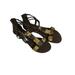 American Eagle Outfitters Shoes | American Eagle Short Gladiator Style Sandals Back Zip Size 11 Nwt | Color: Black/Gold | Size: 11