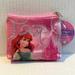 Disney Accessories | Disney Princess Ariel Pink Mini Zip Pouch | Color: Pink | Size: Mini Pink Zip Top Pouch