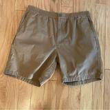 J. Crew Shorts | J Crew Khaki Tripper Short Elastic Waist Mens Size Large Cotton Casual | Color: Tan | Size: L
