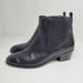 J. Crew Shoes | J. Crew Leather Chelsea Ankle Booties Low 03002 Size 6 Black Boots Classic | Color: Black | Size: 6