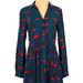 Anthropologie Dresses | Anthropologie 33 Of 52 Conversations Dachshund Shirt Dress - Size 4 - Euc | Color: Blue/Red | Size: 4