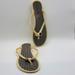 Coach Shoes | Coach New York "Landon" Sandals Size 9b. S911 | Color: Black/Cream | Size: 9