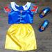 Disney Costumes | Disney Snow White Costume With Shoes | Color: Blue/Yellow | Size: 4-6