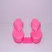 Jessica Simpson Shoes | Jessica Simpson Stayge Wedge Flip Flops | Color: Pink | Size: 6