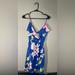 American Eagle Outfitters Dresses | American Eagle Outfitters Thin Strap Dress - Dark Blue With Flowers - Size Xs | Color: Blue/Pink | Size: Xs