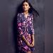 Anthropologie Dresses | Anthropologie Maeve Caravane Tunic Mini Dress Navy Floral Pintuck & Quilt Detail | Color: Pink/Purple | Size: Sp