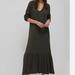 Anthropologie Dresses | Anthropologie Saturday Sunday Taylor Flounced Ribbed Knit Maxi Dress | Color: Green | Size: S