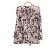 Free People Tops | Brand New Free People Pebble Crepe So Fine Floral Pink Rose Tunic Top Oversized | Color: Green/Purple | Size: S