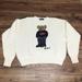 Polo By Ralph Lauren Sweaters | Euc Polo Ralph Lauren Vintage Usa Flag Bear Sweatshirt Sz Xl | Color: White | Size: Xl