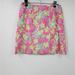 Lilly Pulitzer Skirts | Lilly Pulitzer Womens 6 Vtg Pink Rock A Hula Mini Skirt | Color: Green/Pink | Size: 6