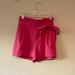 Zara Shorts | - Zara Trafaluc Collection Medium Pink Tie Pleated High Waisted Shorts | Color: Pink | Size: M