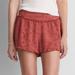 American Eagle Outfitters Shorts | American Eagle Rust Orange Eyelet Shorts Women's Medium | Color: Orange | Size: M