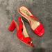 Kate Spade Shoes | Kate Spade Red Heels | Color: Gold/Red | Size: 9.5