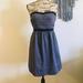 American Eagle Outfitters Dresses | American Eagle Gray & Black Strapless Dress | Color: Black/Gray | Size: 4