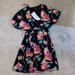 Zara Dresses | Floral Zara Dress - Brand New | Color: Black | Size: Xs