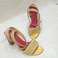 Kate Spade Shoes | Kate Spade New York Gold Heels Size 7 | Color: Gold/Tan | Size: 7